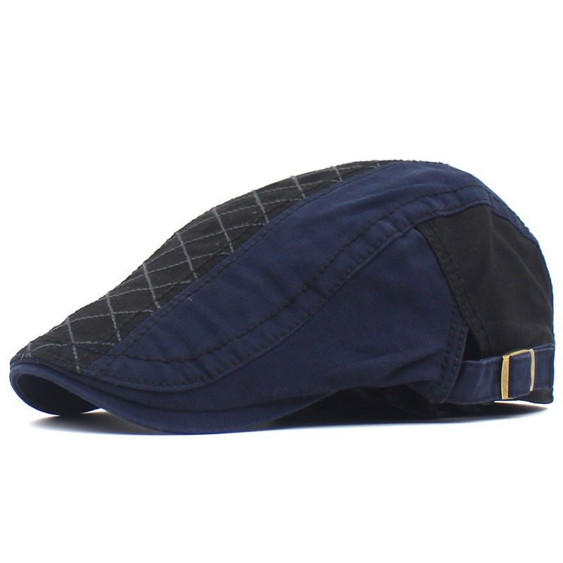 Cotton Washed Cotton Cap Plaid Embroidery Advance Hats Spring - Harbor Goods