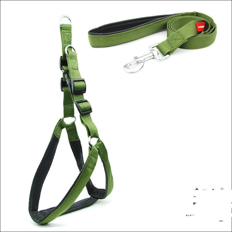 Dog Padded Harness Leash Reflective Nylon Harness Leash - Harbor Goods