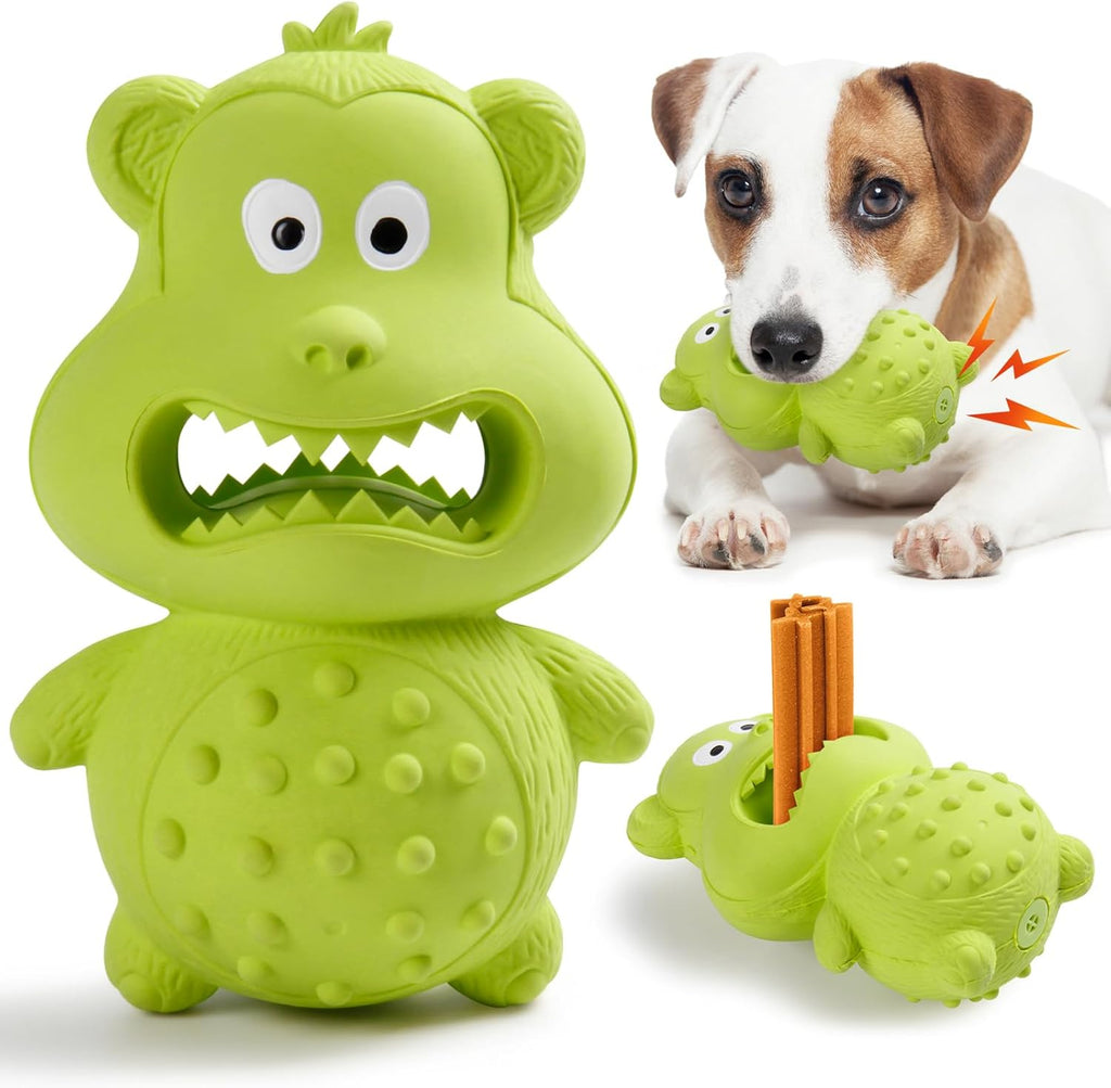 Dog Toys For Aggressive Chewers Natural Rubber Squeaky Dog Toys Indestructible Dog Toy Dog Chew Toys For Aggressive Chewers Interactive Tough Durable Dog Toys Dog Toys To Keep Them Busy - Harbor Goods
