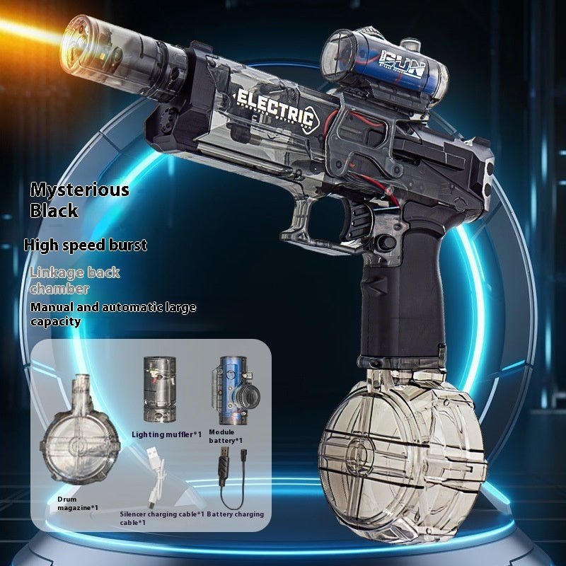 Fire Rat Electric Water Pistol Cool Light Full Automatic Water Spray Gun Summer Toy Sports Entertainment Children Gifts AC223 - Harbor Goods