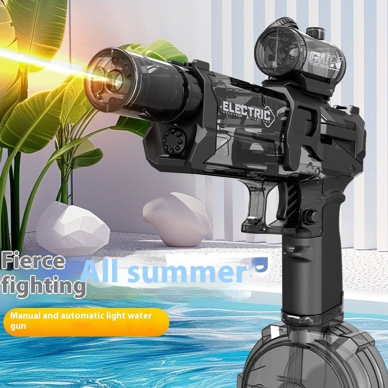 Fire Rat Electric Water Pistol Cool Light Full Automatic Water Spray Gun Summer Toy Sports Entertainment Children Gifts AC223 - Harbor Goods
