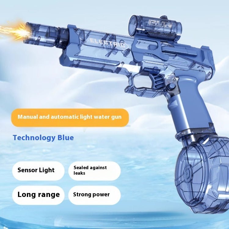 Fire Rat Electric Water Pistol Cool Light Full Automatic Water Spray Gun Summer Toy Sports Entertainment Children Gifts AC223 - Harbor Goods