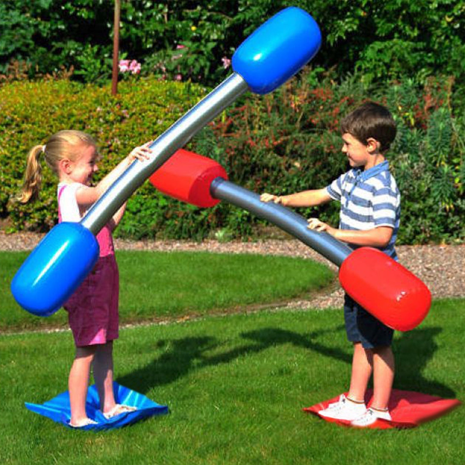 Inflatable Lawn Dueling Sticks Childrens Bumping Game Sticks - Harbor Goods