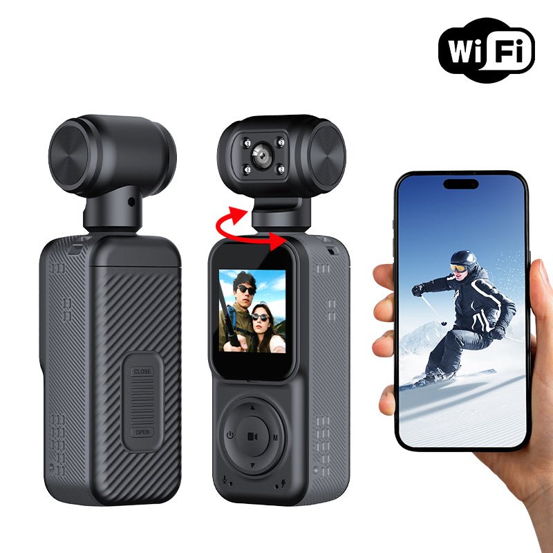 Panoramic Sports Camera Handheld DV Outdoor HD 4K Dual Lens Cycling Recorder Camera - Harbor Goods
