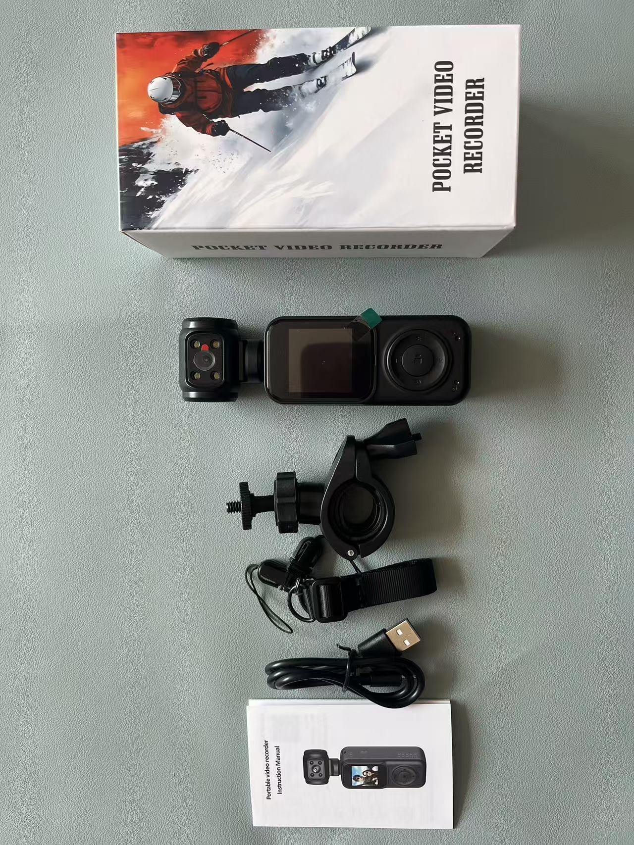 Panoramic Sports Camera Handheld DV Outdoor HD 4K Dual Lens Cycling Recorder Camera - Harbor Goods
