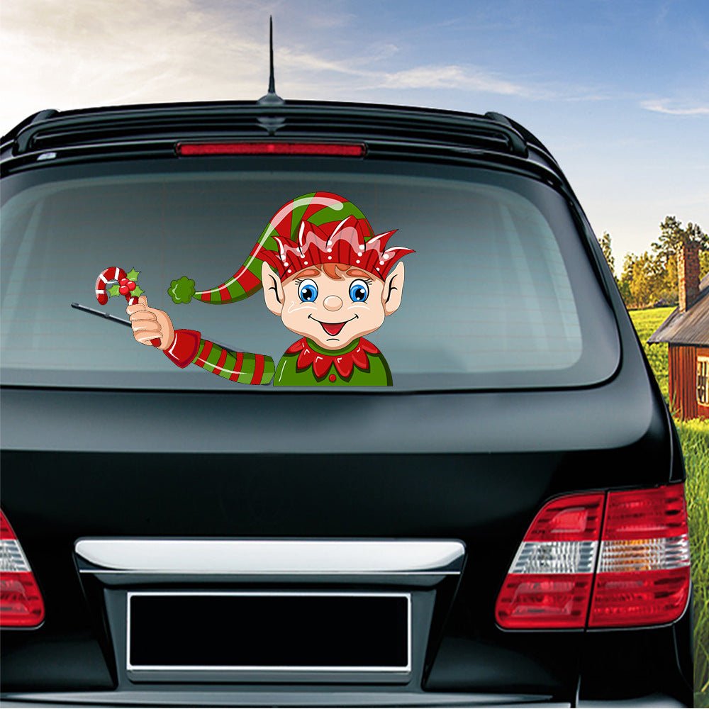 Popular Santa Claus wiper sticker can remove the car rear windshield wiper Sticker Car Stickers - Harbor Goods