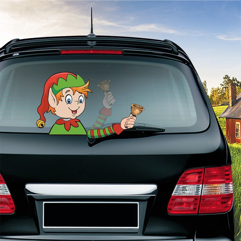 Popular Santa Claus wiper sticker can remove the car rear windshield wiper Sticker Car Stickers - Harbor Goods