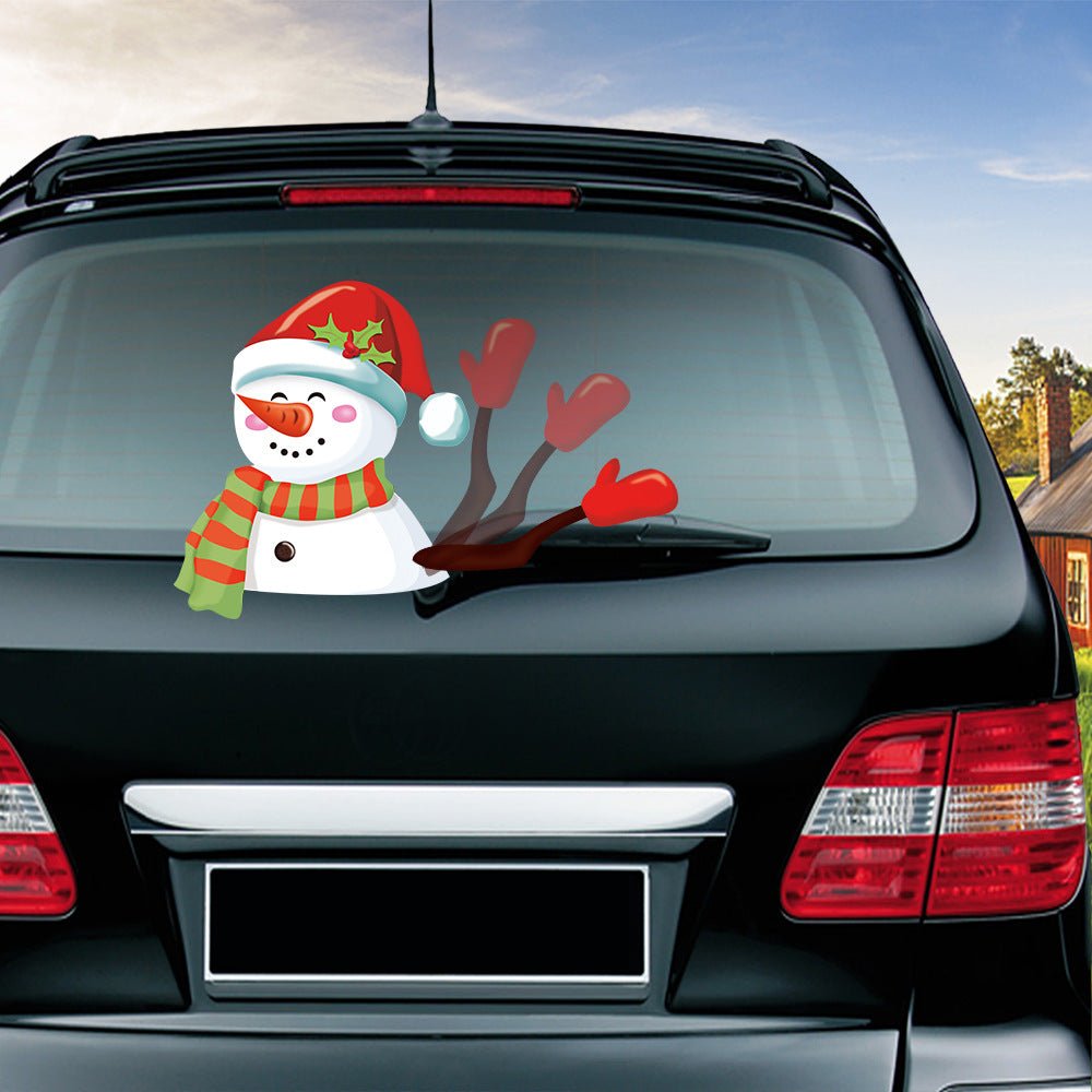 Popular Santa Claus wiper sticker can remove the car rear windshield wiper Sticker Car Stickers - Harbor Goods
