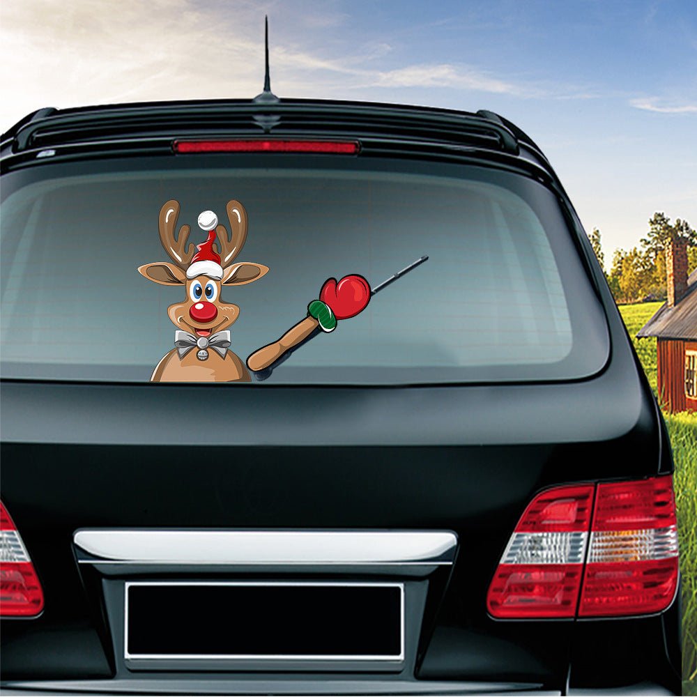 Popular Santa Claus wiper sticker can remove the car rear windshield wiper Sticker Car Stickers - Harbor Goods