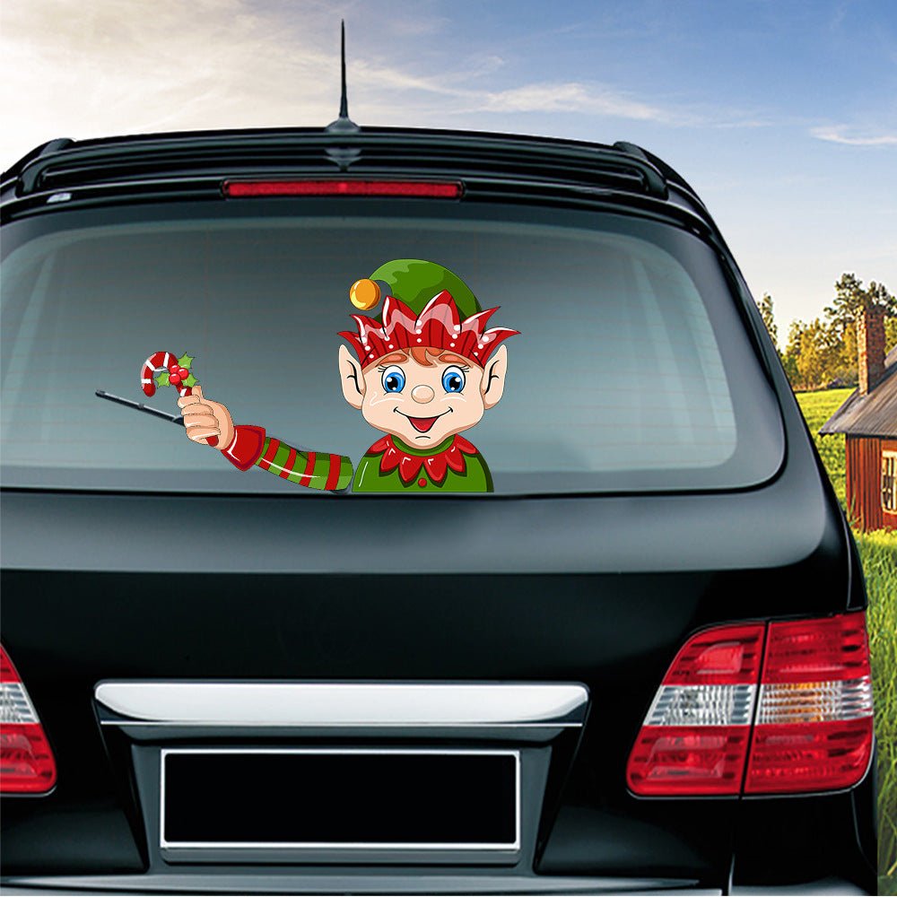 Popular Santa Claus wiper sticker can remove the car rear windshield wiper Sticker Car Stickers - Harbor Goods