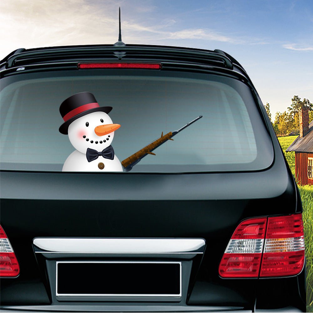 Popular Santa Claus wiper sticker can remove the car rear windshield wiper Sticker Car Stickers - Harbor Goods