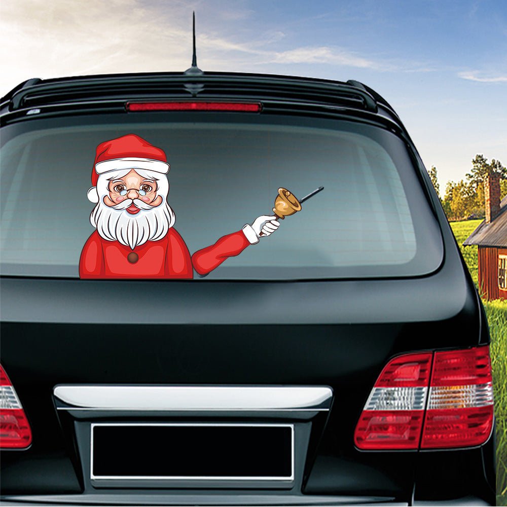 Popular Santa Claus wiper sticker can remove the car rear windshield wiper Sticker Car Stickers - Harbor Goods