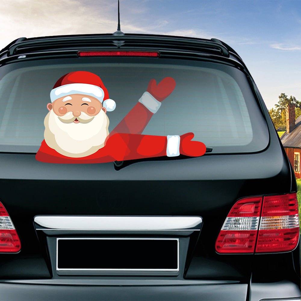 Popular Santa Claus wiper sticker can remove the car rear windshield wiper Sticker Car Stickers - Harbor Goods