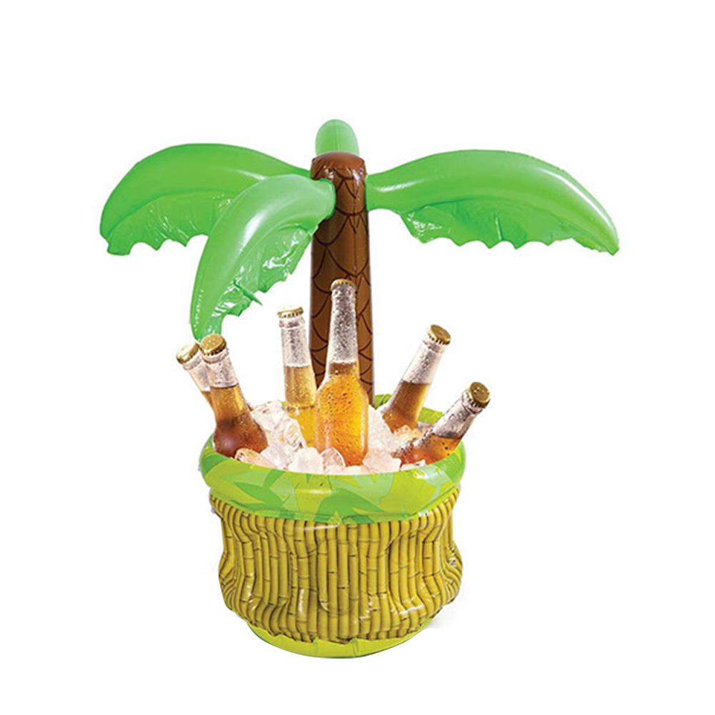 Summer Inflatable Palm Tree Cooler Beer Drinks Ice Bucket Party Supplies For Summer Swimming Pool Themed Party Gadgets - Harbor Goods