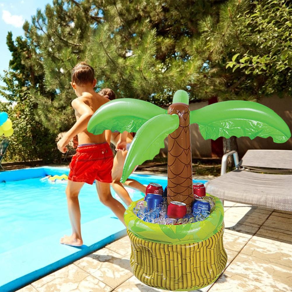 Summer Inflatable Palm Tree Cooler Beer Drinks Ice Bucket Party Supplies For Summer Swimming Pool Themed Party Gadgets - Harbor Goods