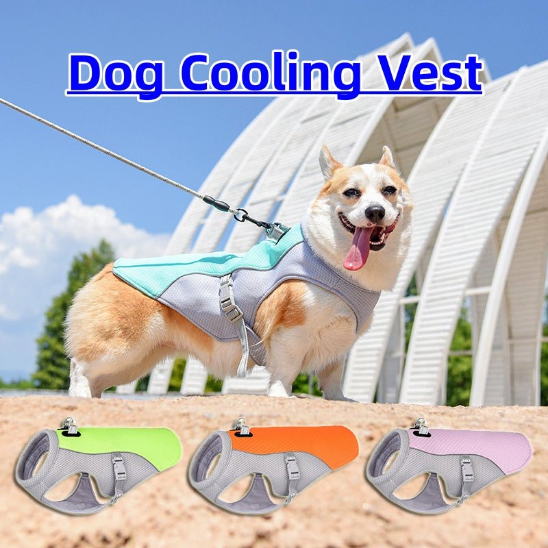 Summer Pet Dog Cooling Vest Heat Resistant Cool Dogs Clothes Breathable Sun-proof Clothing For Small Large Dogs Outdoor Walking - Harbor Goods