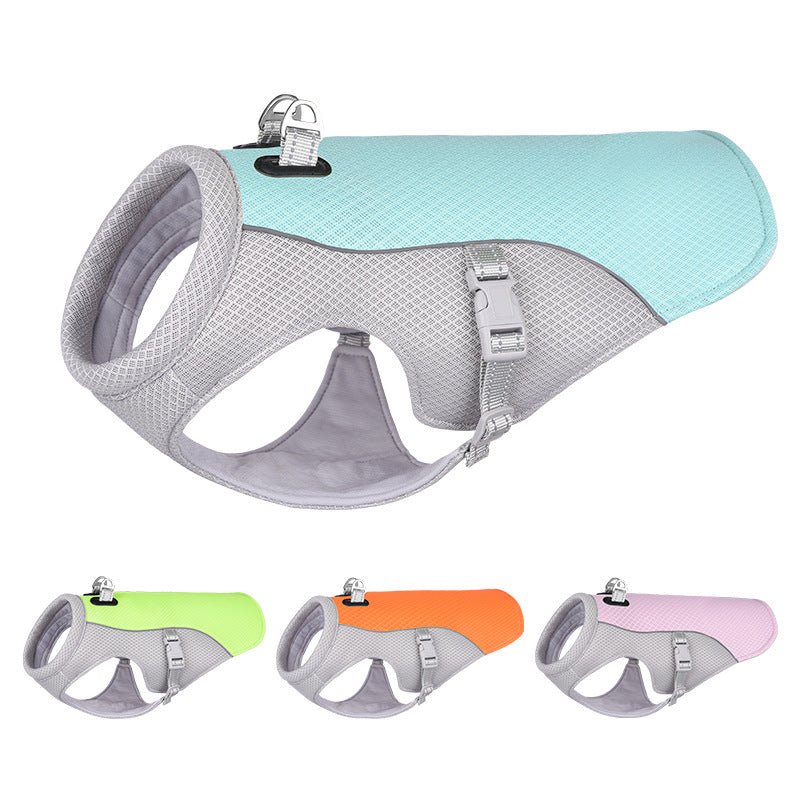 Summer Pet Dog Cooling Vest Heat Resistant Cool Dogs Clothes Breathable Sun-proof Clothing For Small Large Dogs Outdoor Walking - Harbor Goods