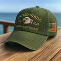 USA 250th Anniversary Cap Washed-Print Hat Flag USA Eagle Baseball Cap Embroidery Casual Breathable Sports Hat Outdoor Sunscreen Dad Hats For Women Men - Harbor Goods