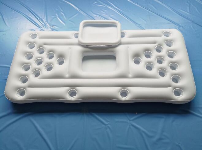 Water Party Air Mattress Ice Bucket Cooler Cup Holder Inflatable Beer Pong Table Pool Float - Harbor Goods